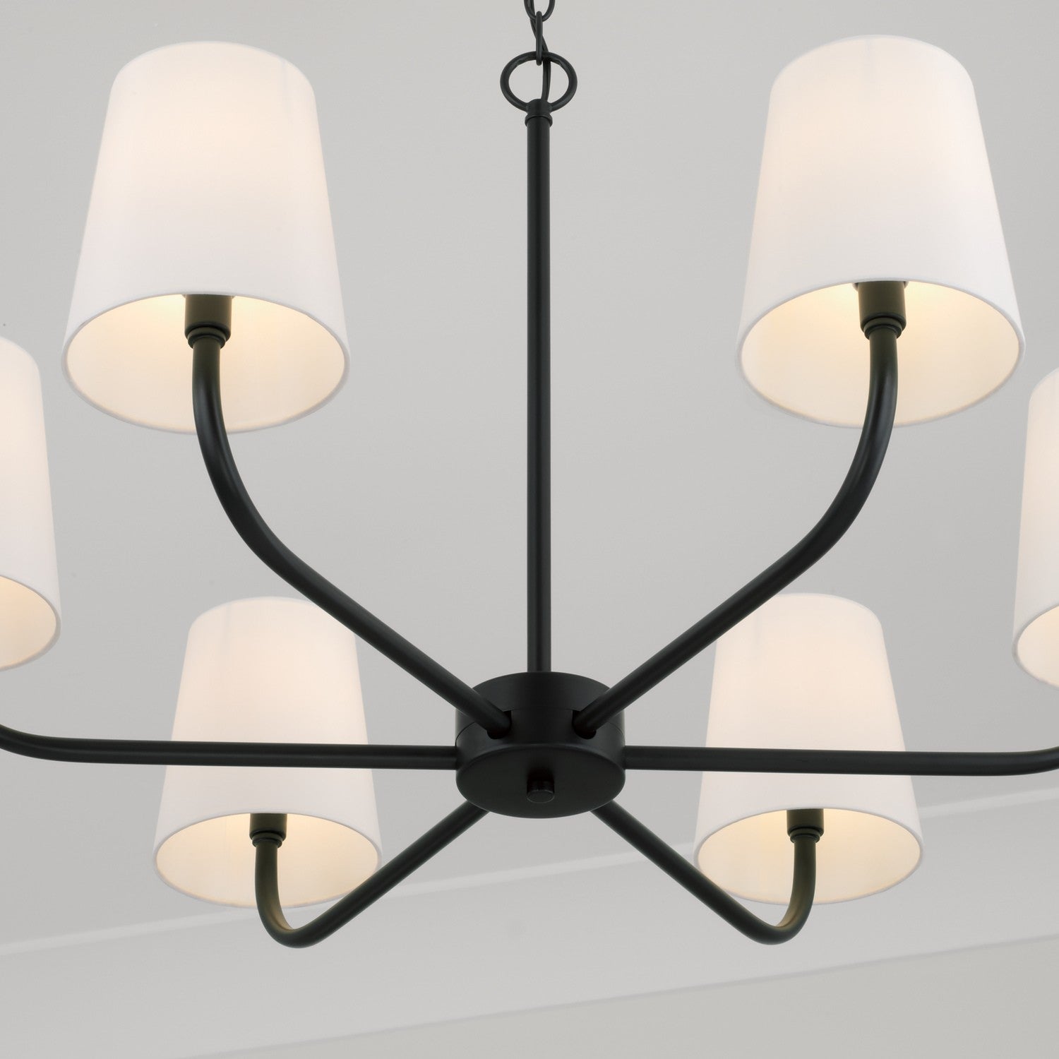 Capital Lighting - 449462MB-706 - Six Light Chandelier - Brody - Matte Black