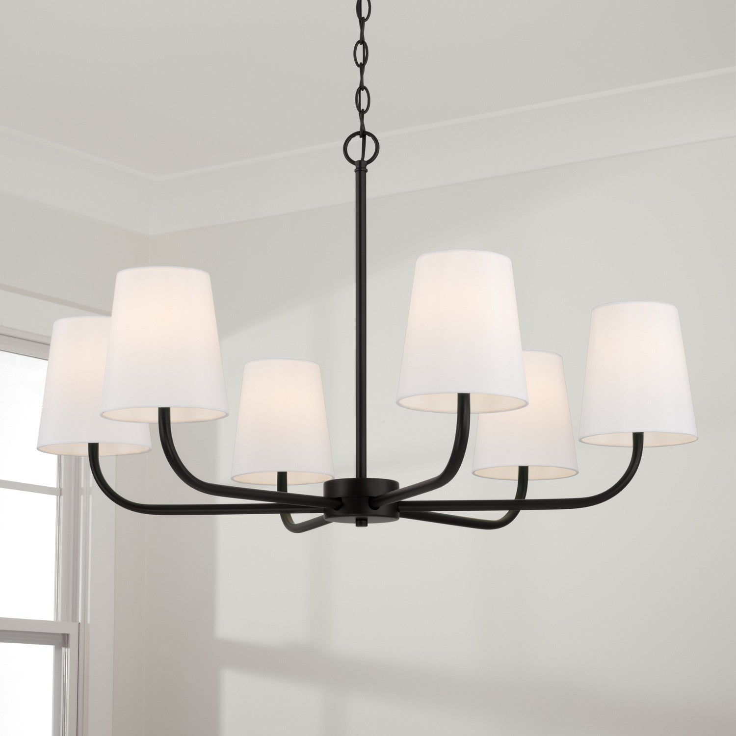 Capital Lighting - 449462MB-706 - Six Light Chandelier - Brody - Matte Black