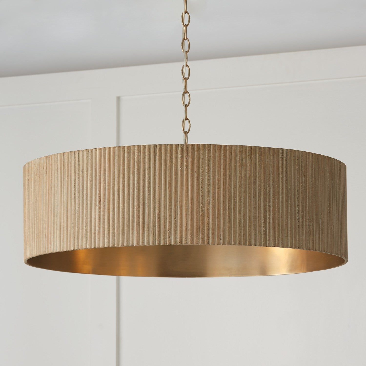Capital Lighting - 450741WS - Four Light Chandelier - Donovan - White Wash and Matte Brass