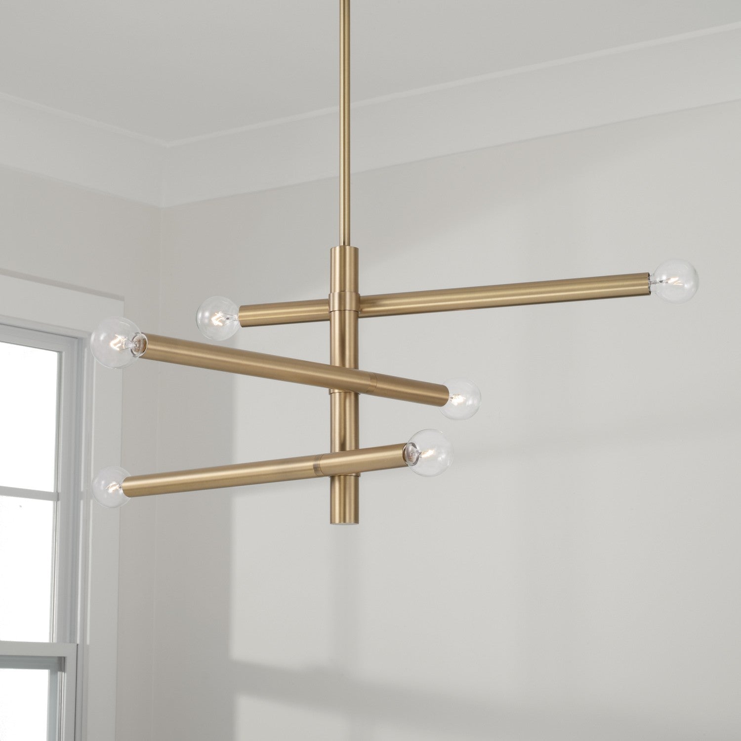 Capital Lighting - 451261AD - Six Light Chandelier - Zane - Aged Brass