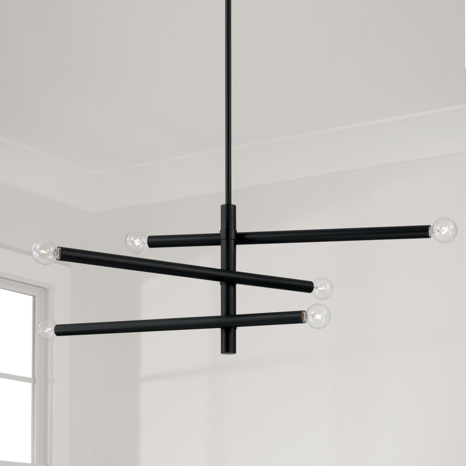 Capital Lighting - 451262MB - Six Light Chandelier - Zane - Matte Black