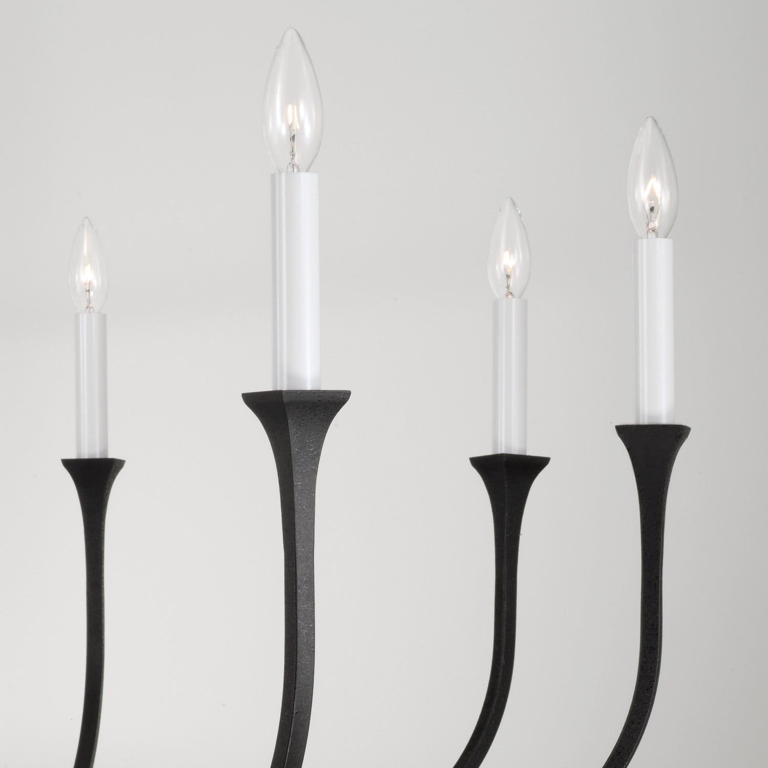 Capital Lighting - 452381BI - Eight Light Chandelier - Decklan - Black Iron