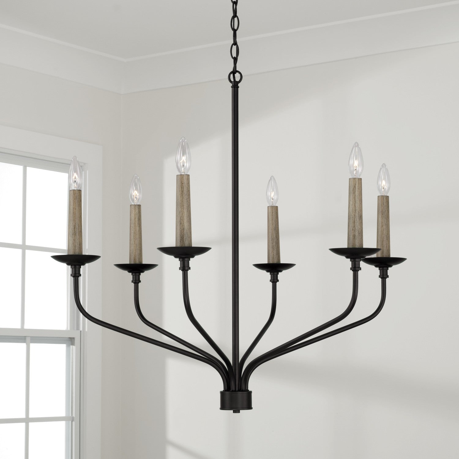 Capital Lighting - 451561MB - Six Light Chandelier - Wilder - Matte Black