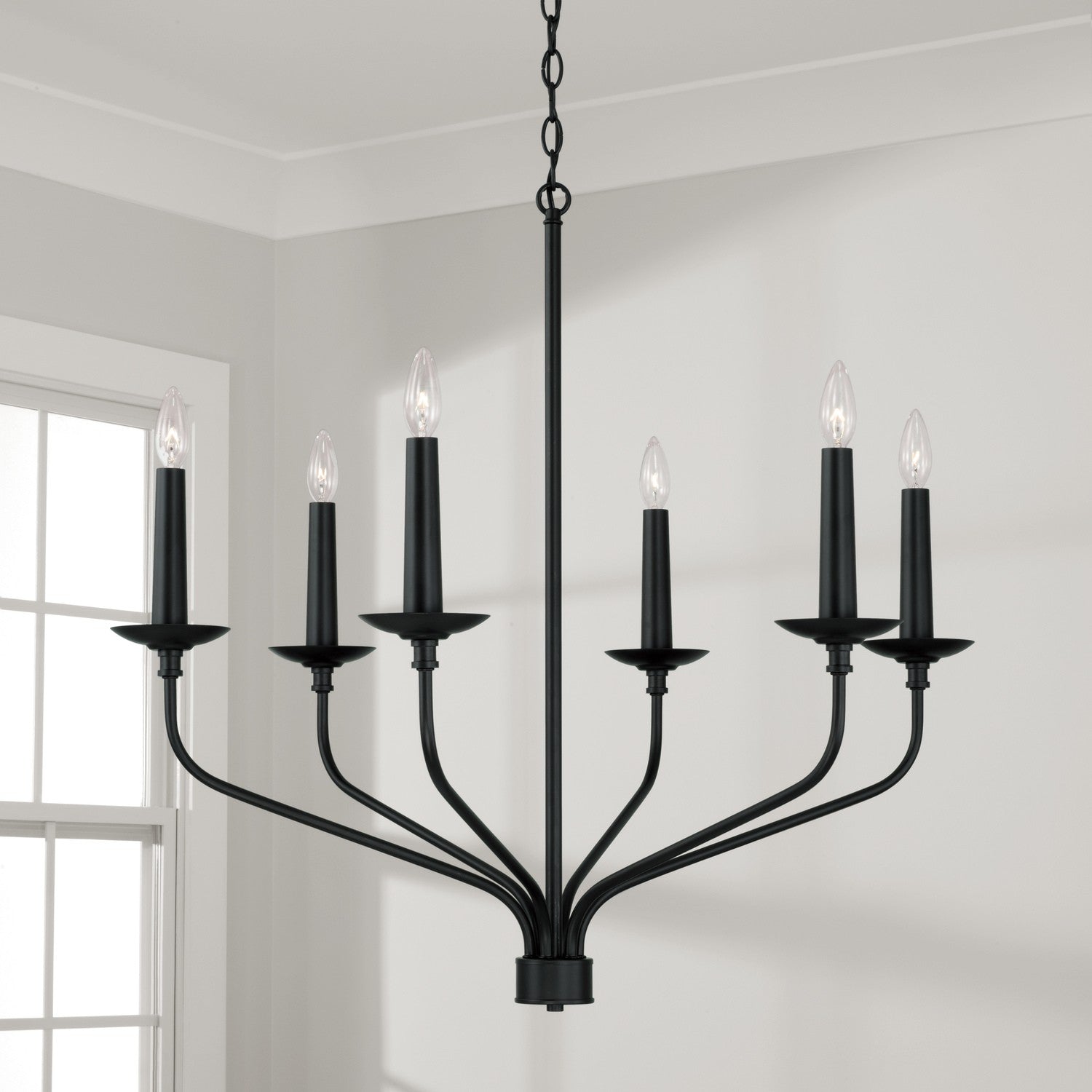 Capital Lighting - 451561MB - Six Light Chandelier - Wilder - Matte Black