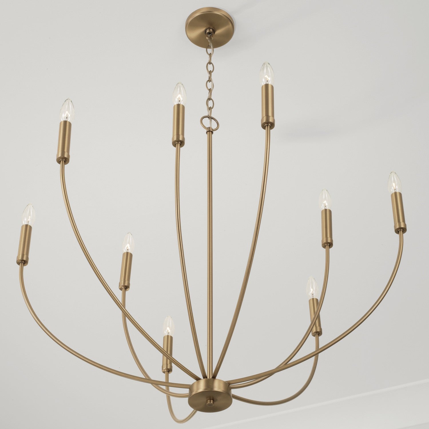 Capital Lighting - 452191AD - Nine Light Chandelier - Ansley - Aged Brass