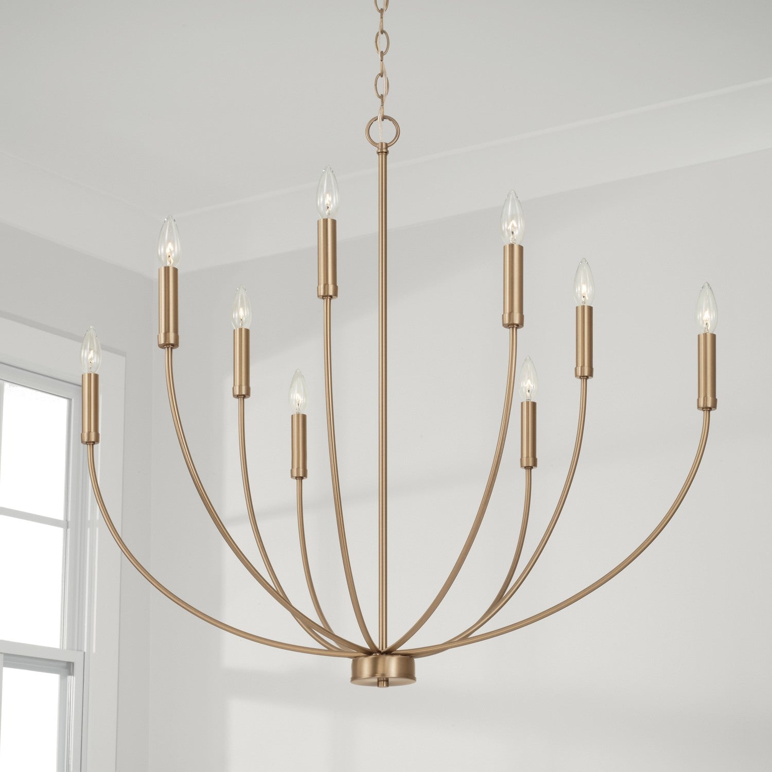 Capital Lighting - 452191AD - Nine Light Chandelier - Ansley - Aged Brass