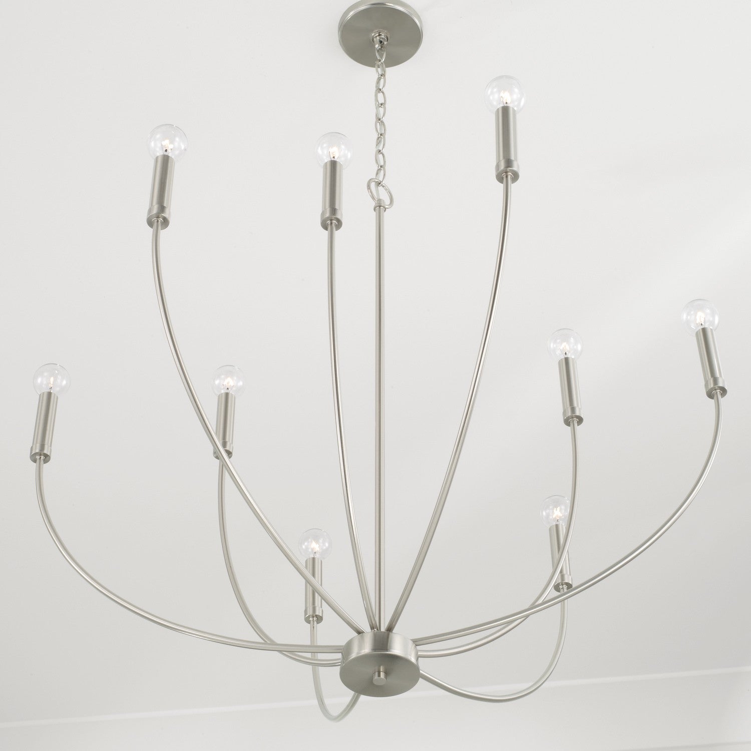 Capital Lighting - 452191BN - Nine Light Chandelier - Ansley - Brushed Nickel