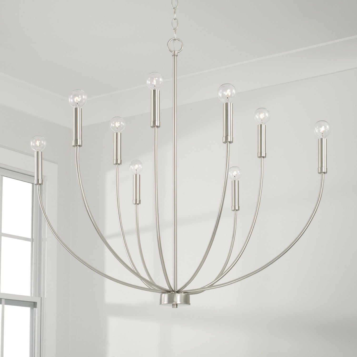Capital Lighting - 452191BN - Nine Light Chandelier - Ansley - Brushed Nickel