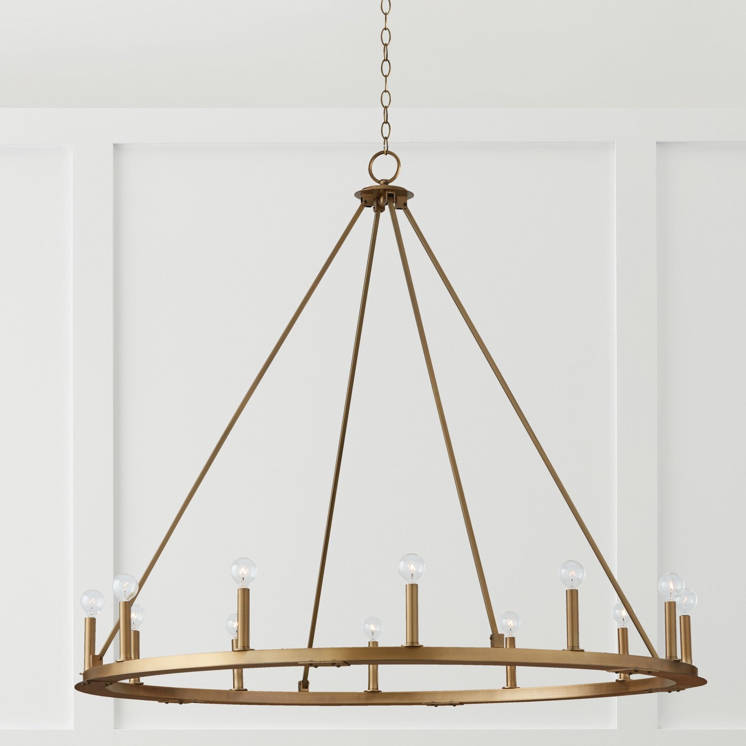 Capital Lighting - 4912AD - 12 Light Chandelier - Pearson - Aged Brass