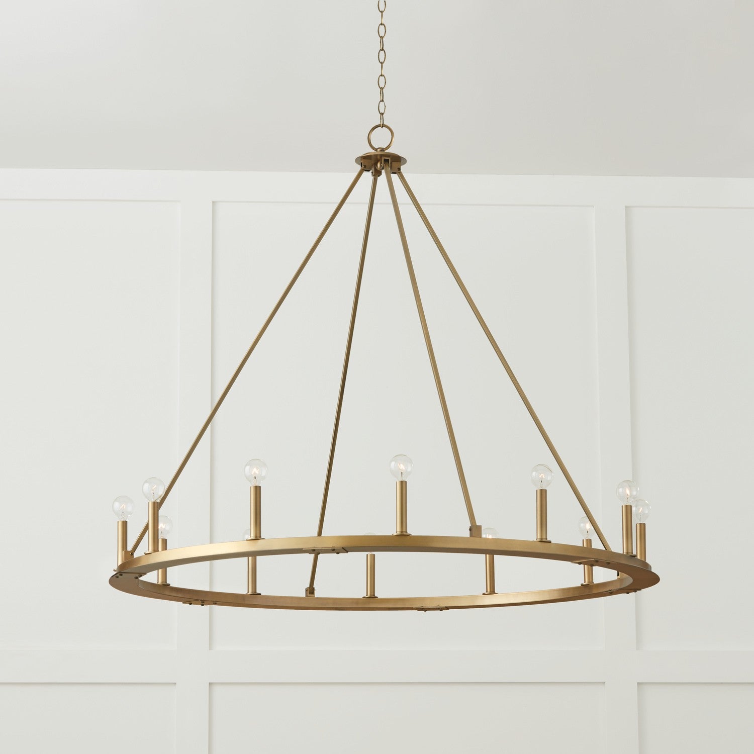 Capital Lighting - 4912AD - 12 Light Chandelier - Pearson - Aged Brass