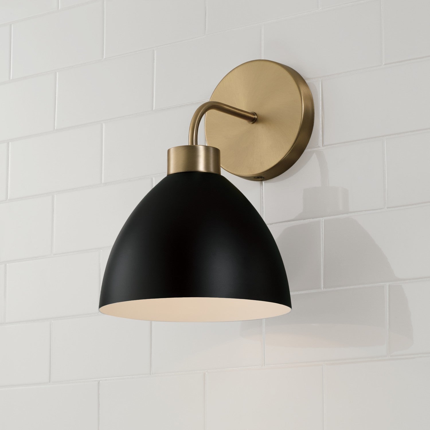 Capital Lighting - 652011AB - One Light Wall Sconce - Ross - Aged Brass and Black