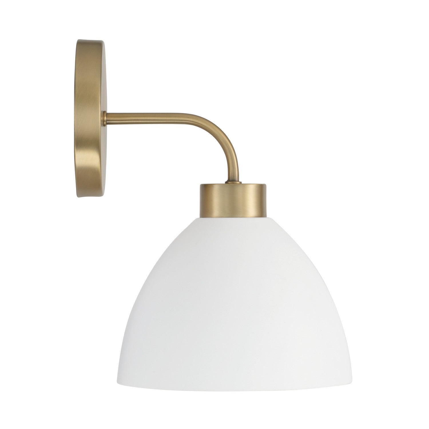 Capital Lighting - 652011AW - One Light Wall Sconce - Ross - Aged Brass and White