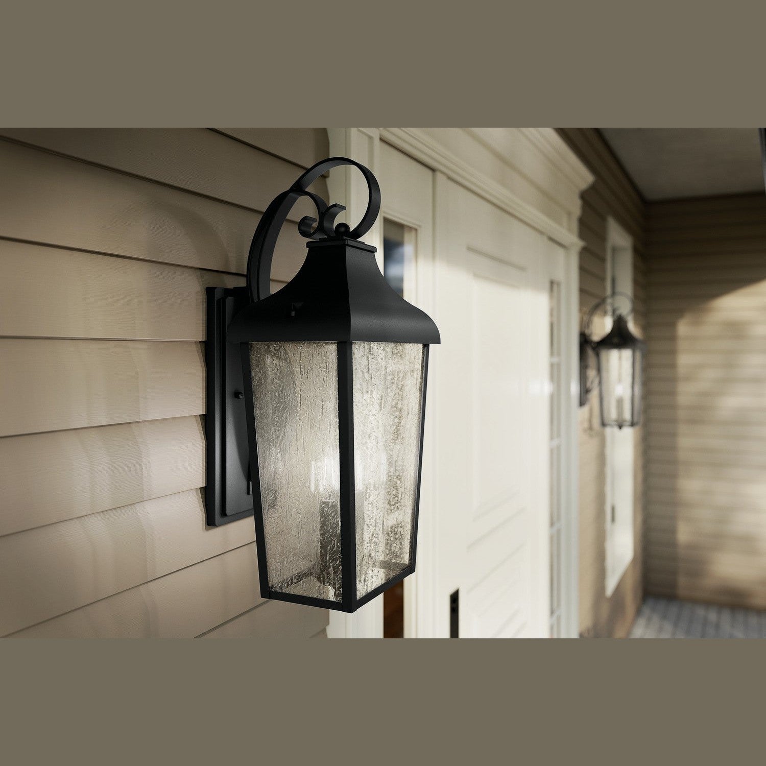Kichler - 49737BKT - Two Light Outdoor Wall Mount - Forestdale - Textured Black