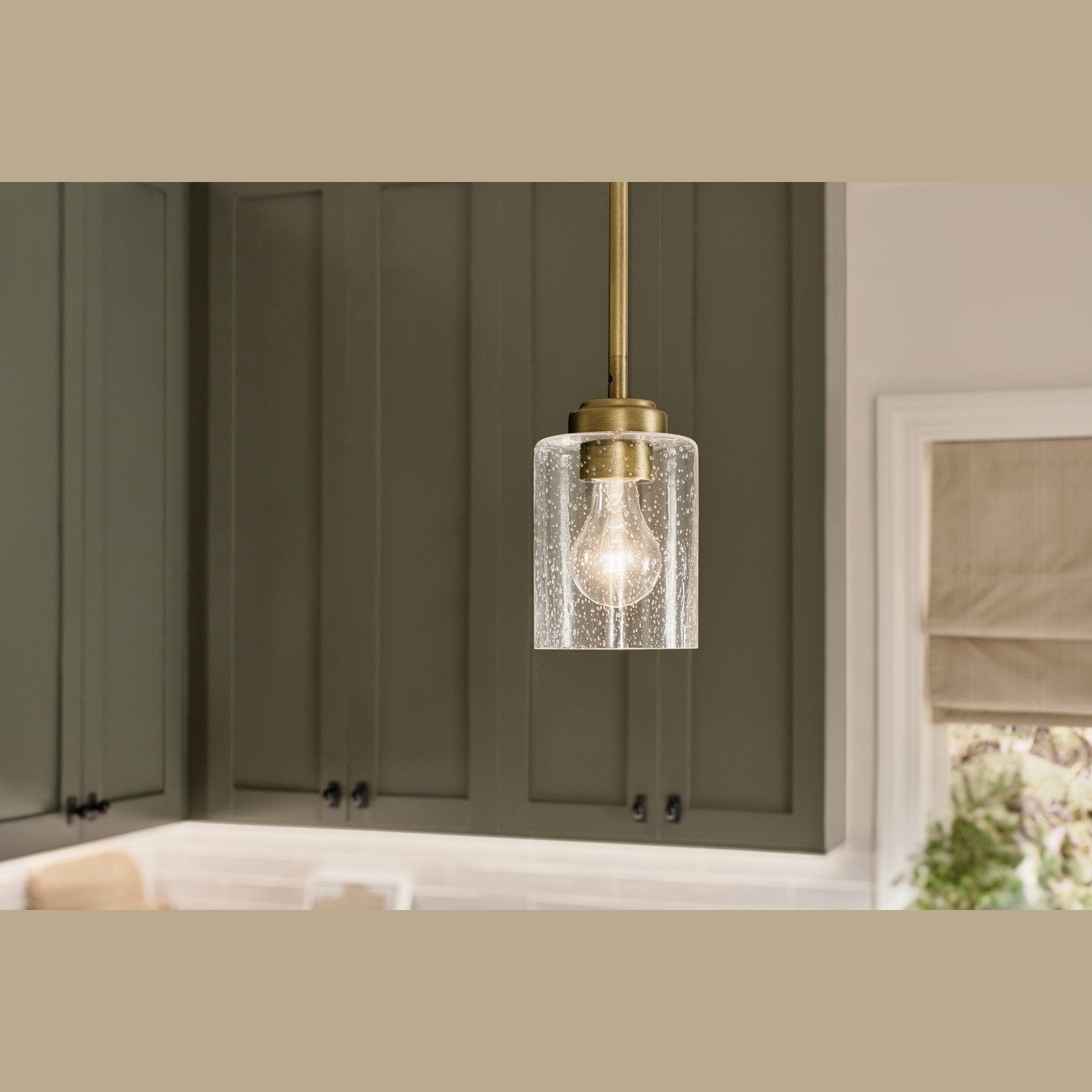 Kichler - 44032NBR - One Light Mini Pendant - Winslow - Natural Brass