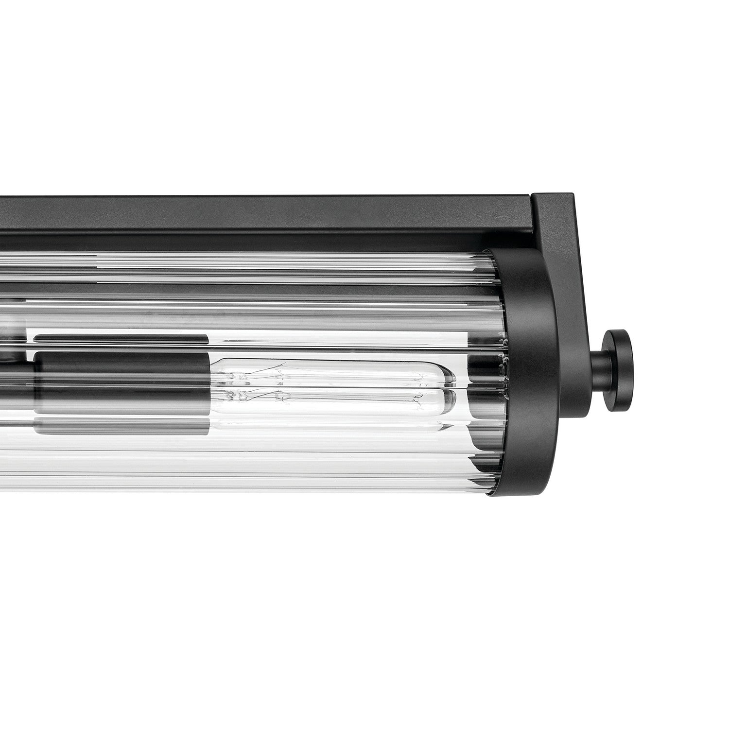 Kichler - 45649BK - Four Light Linear Bath - Azores - Black