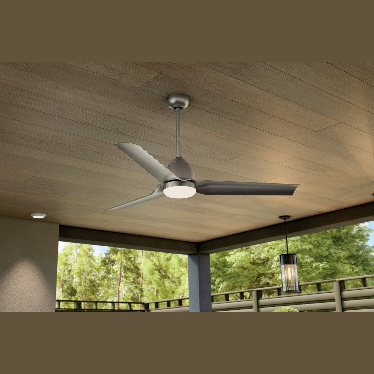 Kichler - 310254NI - 54"Ceiling Fan - Fit - Painted Brushed Nickel