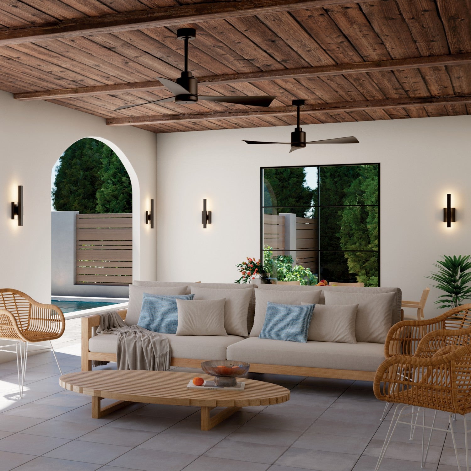 Kichler - 310452SNB - 52"Ceiling Fan - TRUE - Satin Natural Bronze