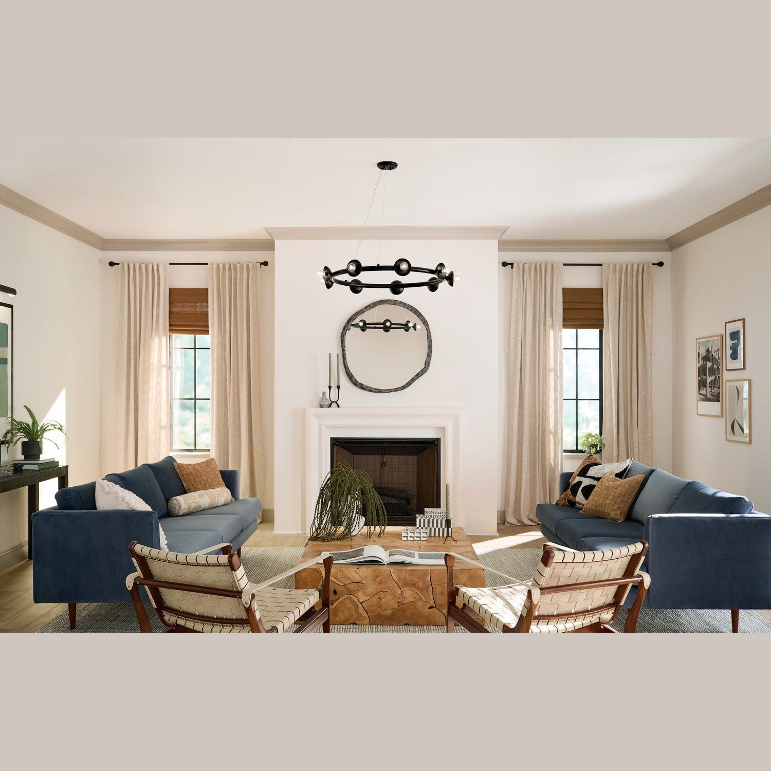 Kichler - 52642BK - Nine Light Chandelier - Palta - Black