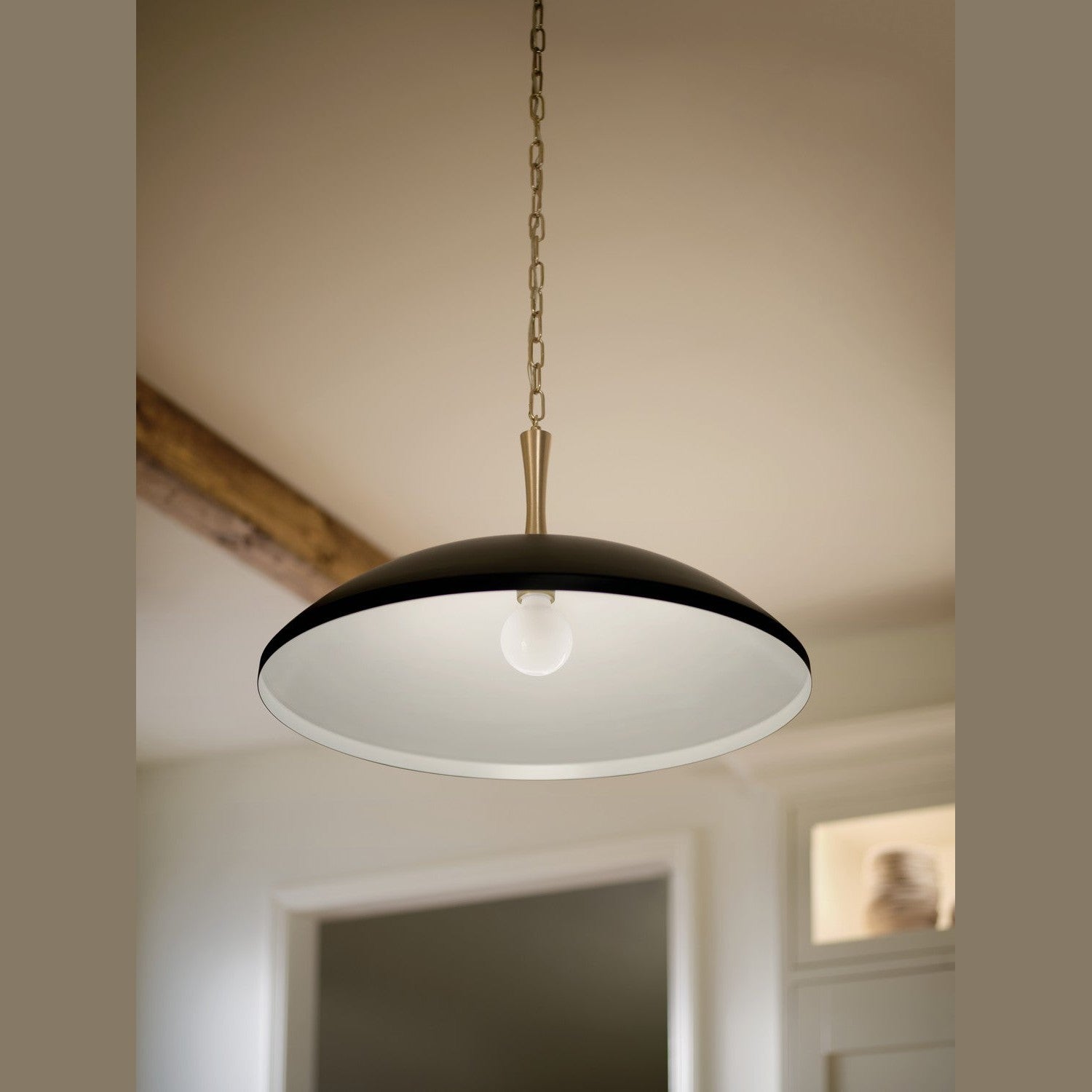 Kichler - 52638BK - One Light Pendant - Delarosa - Black