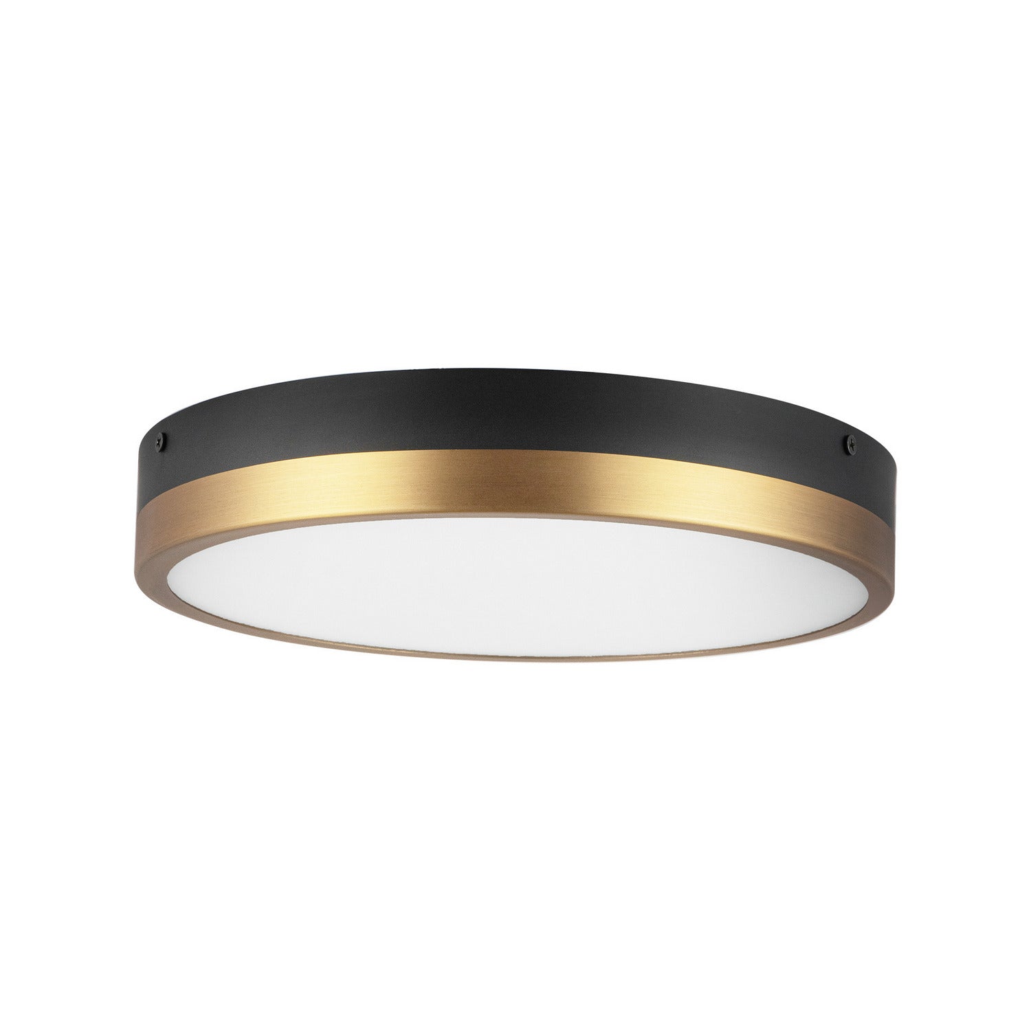 Alora - FM554211AGMB-5CCT - LED Flush Mount - Adelaide - Aged Gold/Matte Black