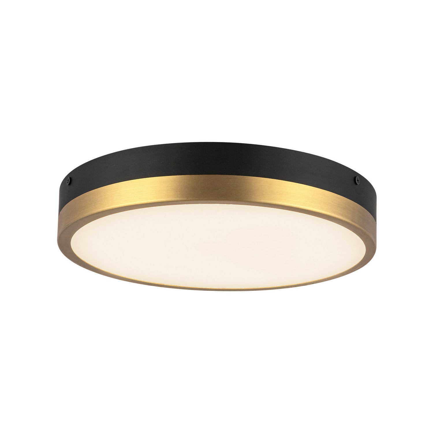 Alora - FM554211AGMB-5CCT - LED Flush Mount - Adelaide - Aged Gold/Matte Black