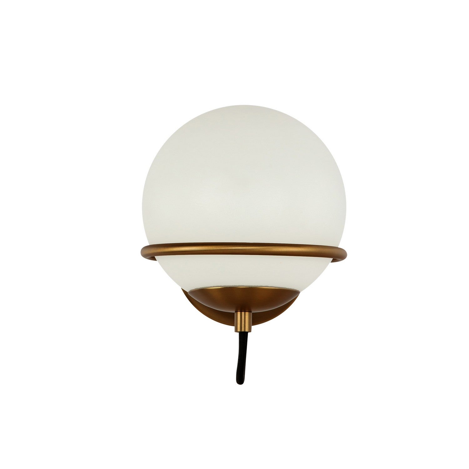 Alora - WV458107AGOP - One Light Wall Vanity - Alba - Aged Gold/Opal Glass