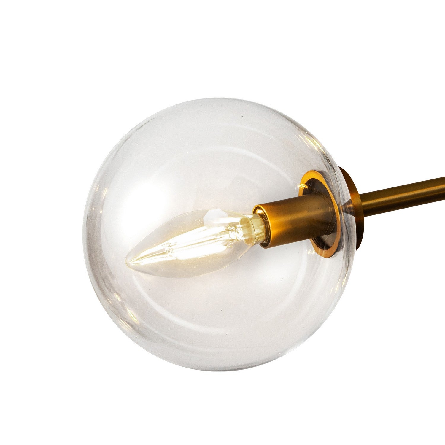 Alora - CH549640AGCL - Six Light Chandelier - Cassia - Aged Gold/Clear Glass