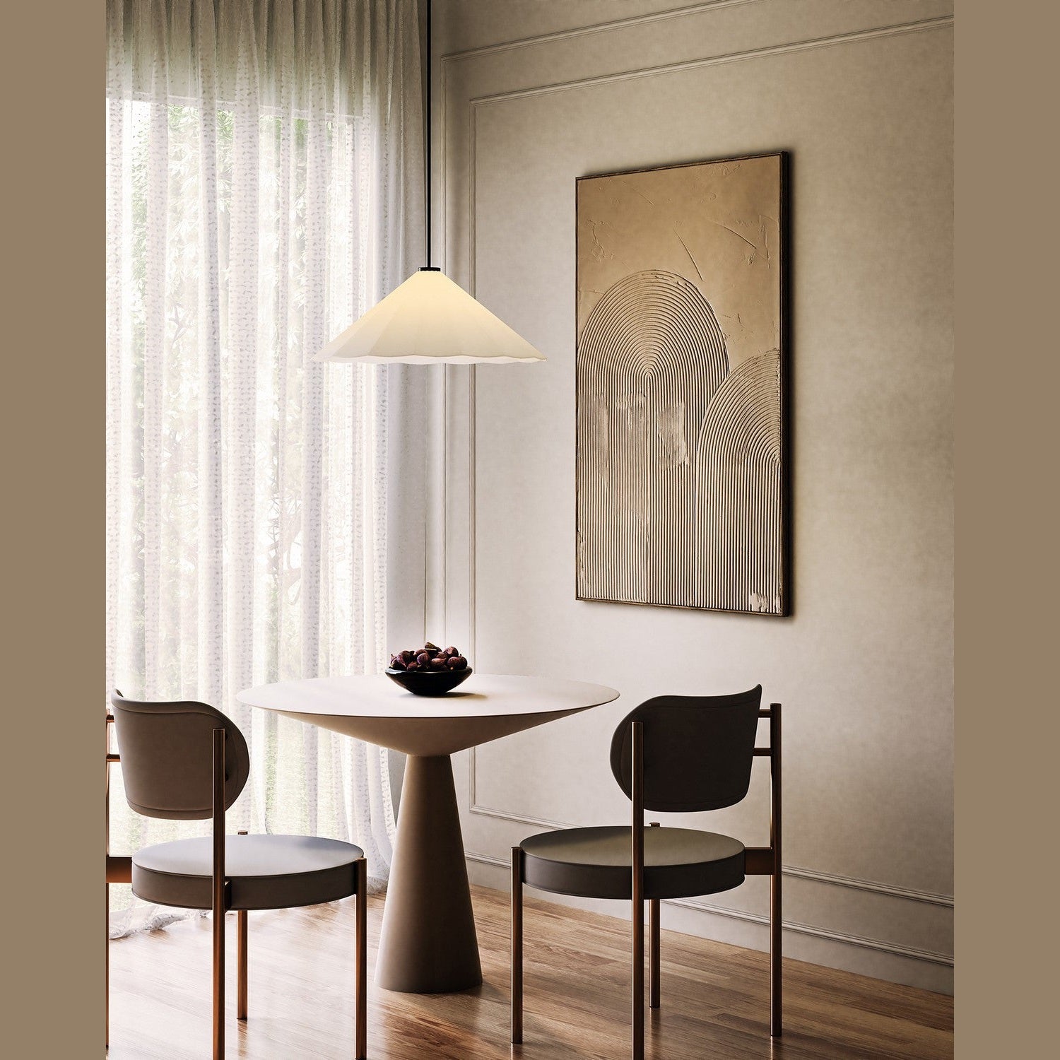 Alora - PD451820MBOP - One Light Pendant - Serena - Matte Black/Opal Glass