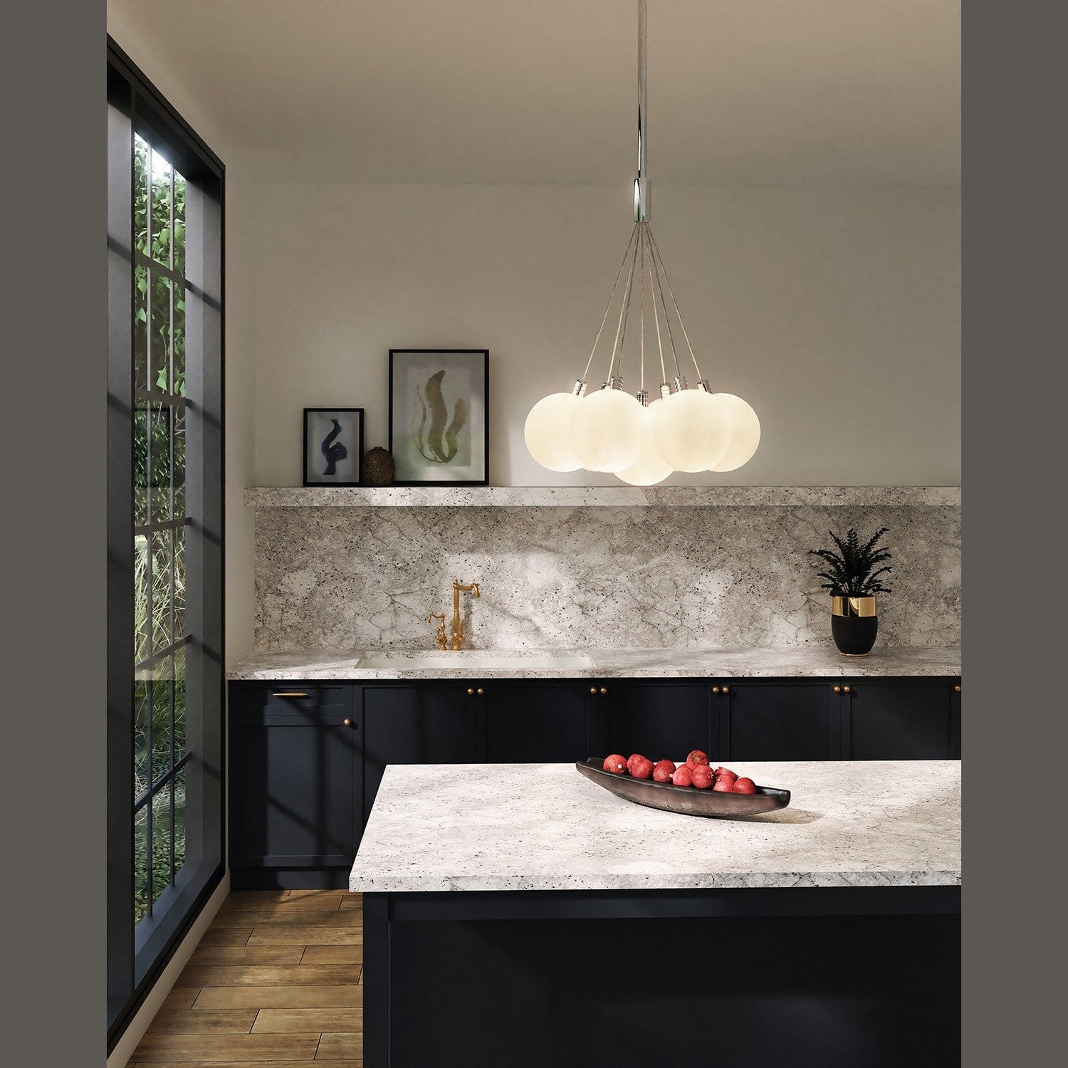 Kuzco Lighting - CH3117-OP - LED Chandelier - Bolla - Opal Glass
