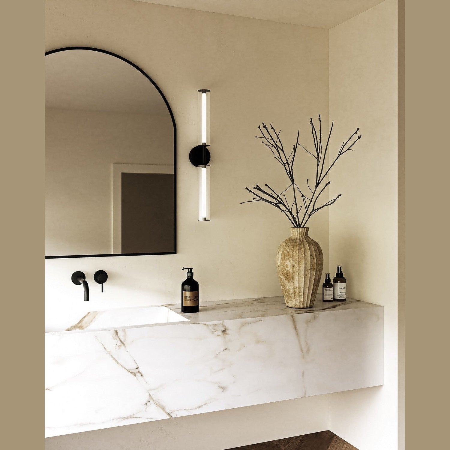 Kuzco Lighting - VL28028-BK - LED Vanity - Braga - Black