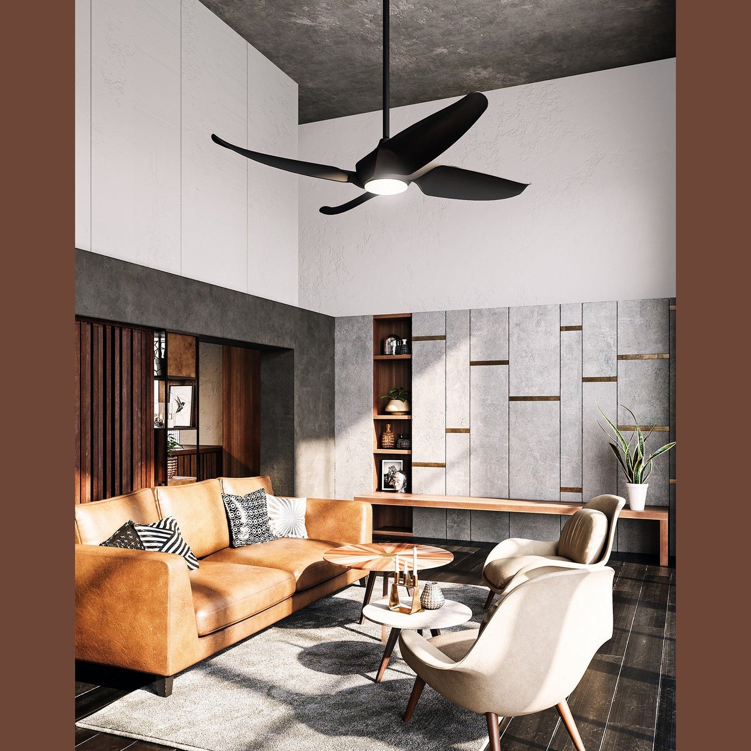 Kuzco Lighting - CF90955-MB - 56"Ceiling Fan - Coronado - Matte Black