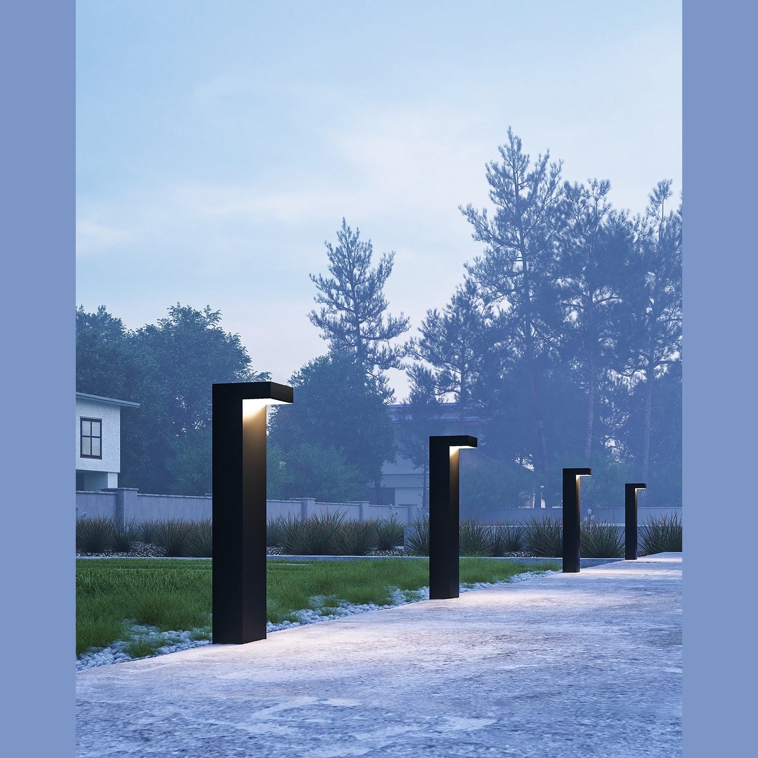 Kuzco Lighting - EB45624-BK-UNV - LED Exterior Bollard - Evans - Black