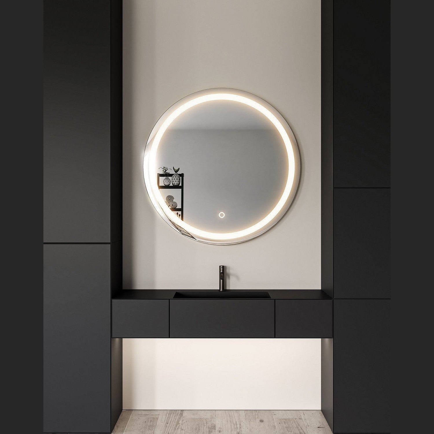Kuzco Lighting - VM40440-5CCT - LED Vanity Mirror - Hillmont - Sandblasted Merc Edge