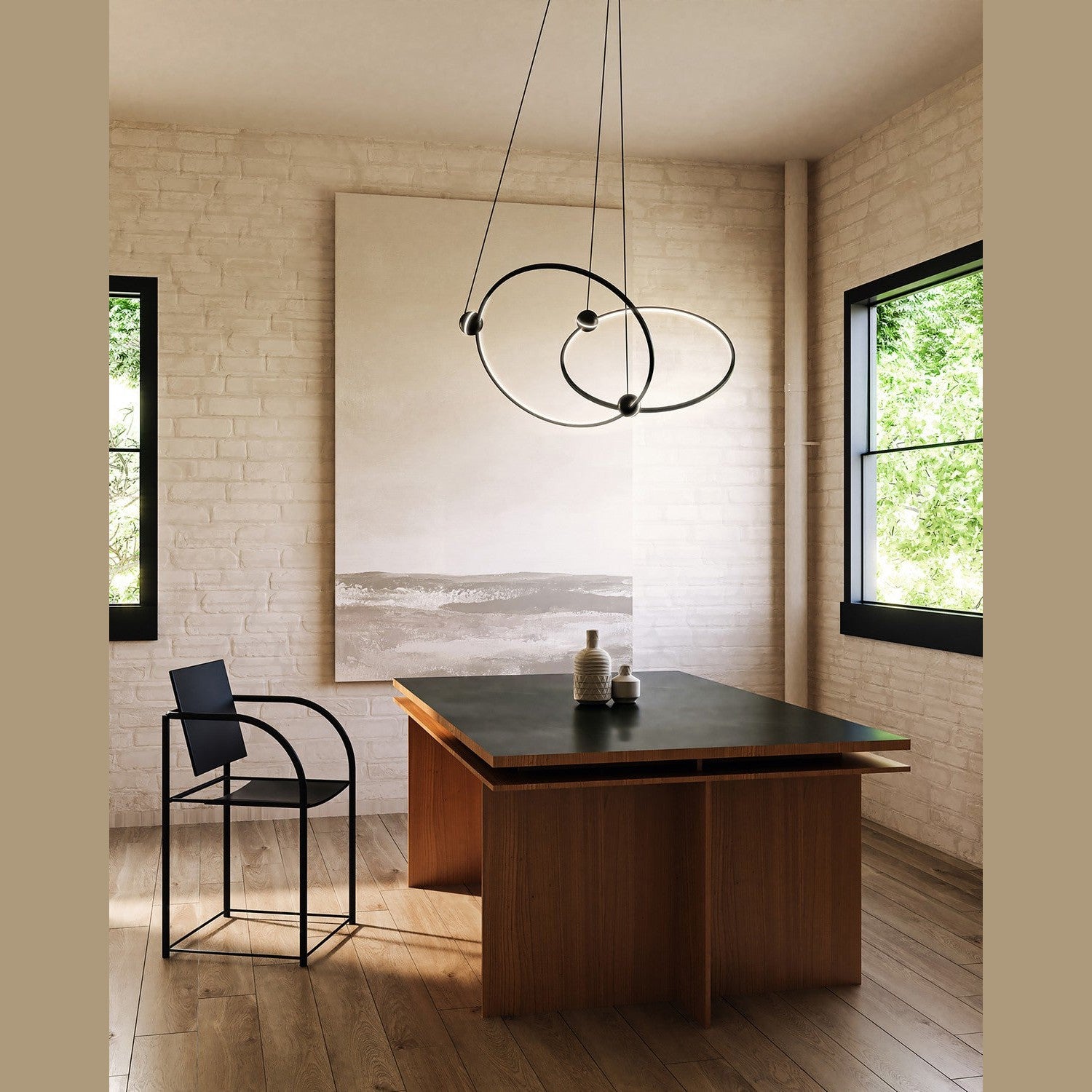 Kuzco Lighting - CH17702-BK - LED Chandelier - Isho - Black