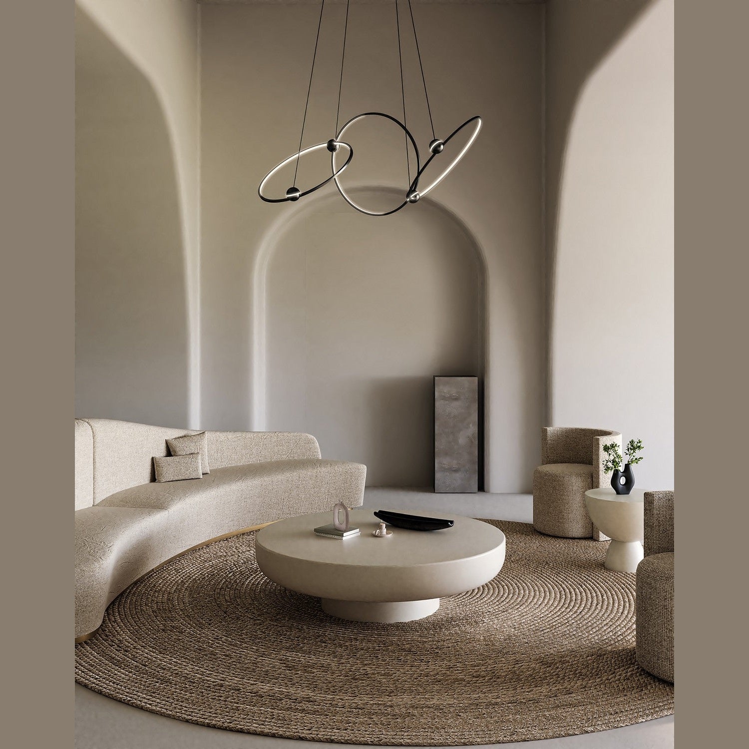 Kuzco Lighting - CH17703-BK - LED Chandelier - Isho - Black
