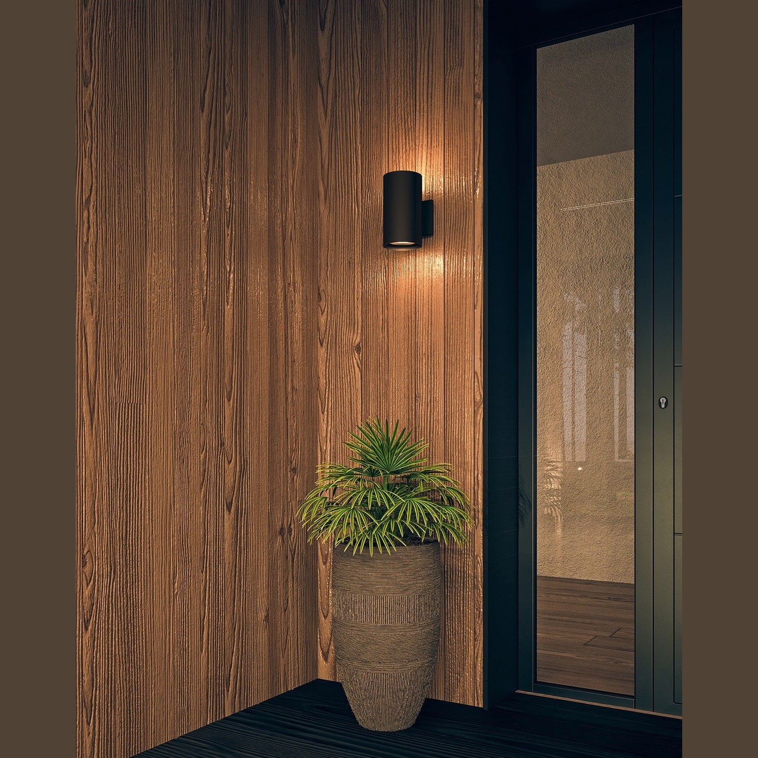 Kuzco Lighting - EW47512-BK-UNV - LED Exterior Wall Mount - Lorna - Textured Black