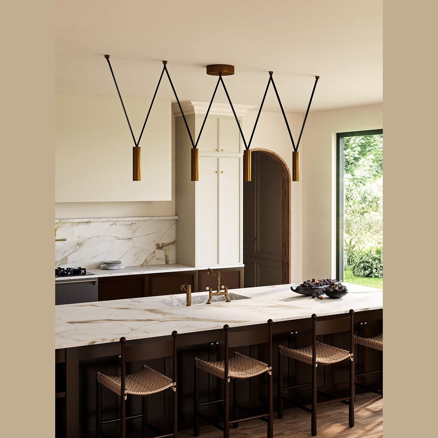 Kuzco Lighting - LP90404-VB - LED Linear Pendant - Mason - Vintage Brass