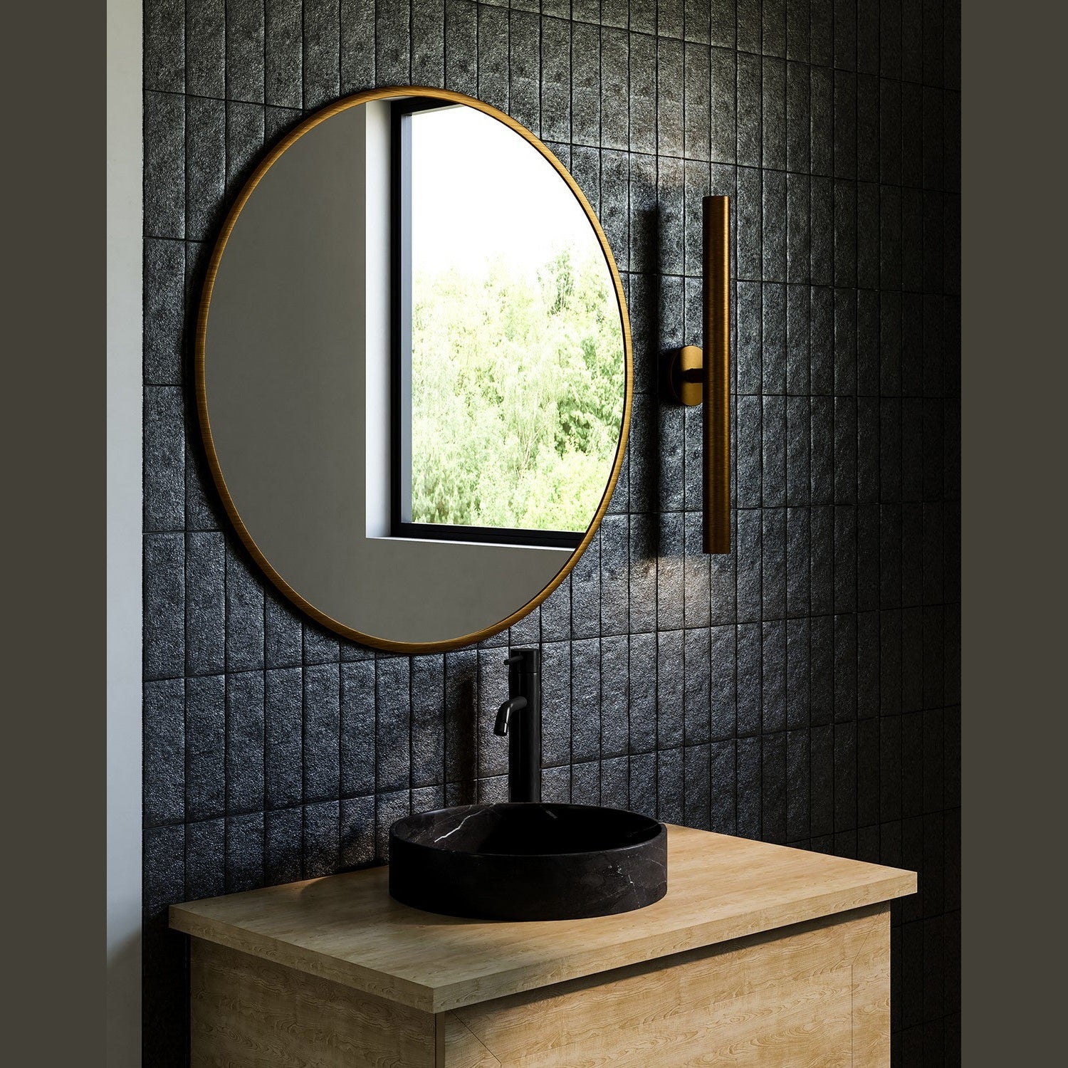 Kuzco Lighting - WS90424-VB - LED Wall Sconce - Mason - Vintage Brass