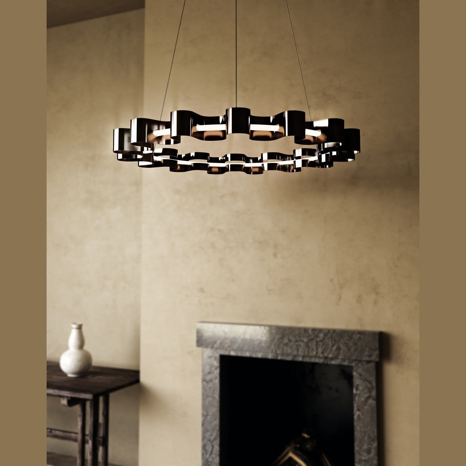 Kuzco Lighting - CH18035-GBK - LED Chandelier - Nami - Gloss Black