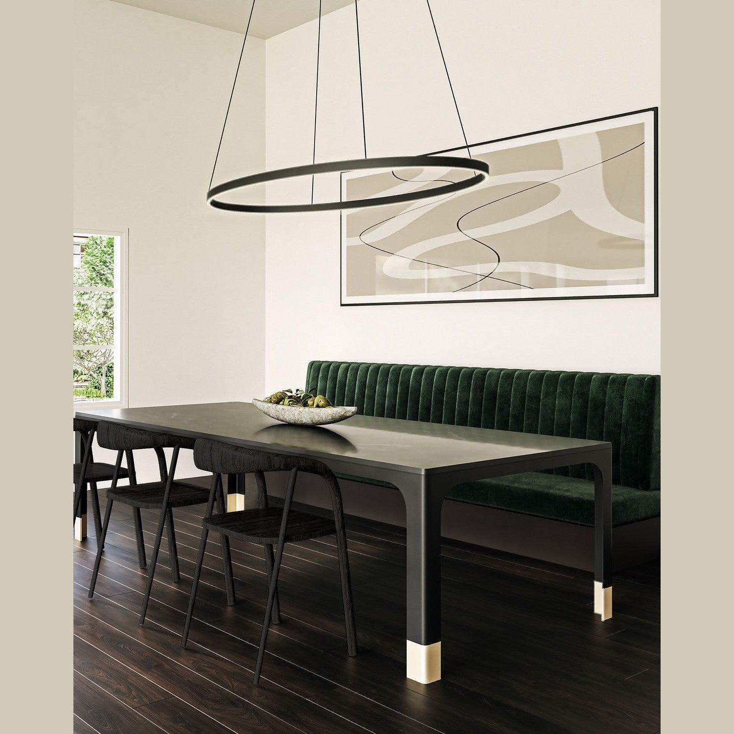 Kuzco Lighting - LP79153-BK - LED Linear Pendant - Ovale - Black