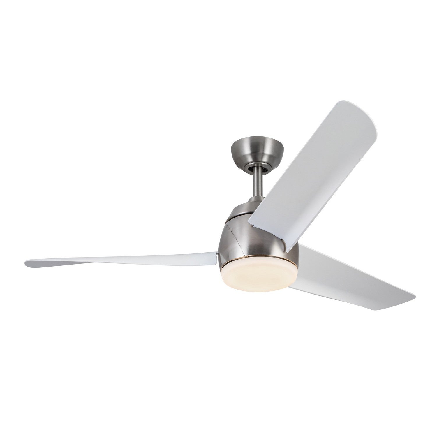 Kuzco Lighting - CF91954-BN/WH - 54"Ceiling Fan - Thalia - Brushed Nickel/Matte White