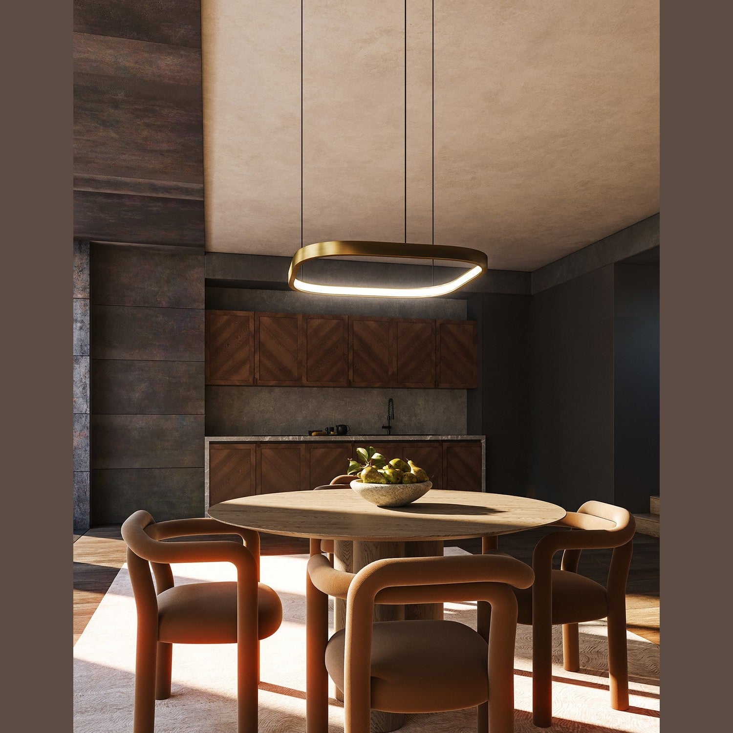 Kuzco Lighting - PD78031-VB - LED Pendant - Yukon - Vintage Brass