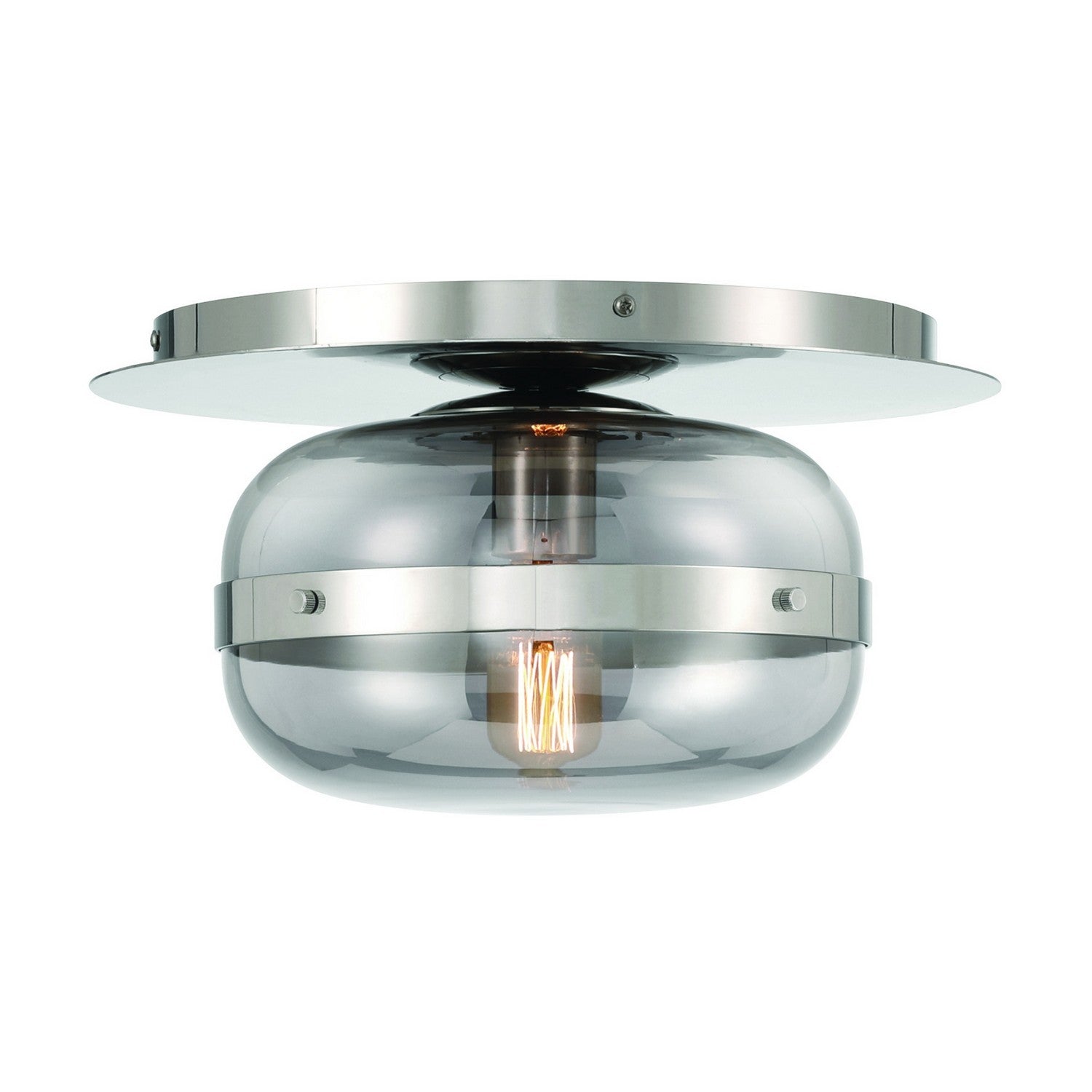 Eurofase - 37086-024 - One Light Flushmount - Nottingham - Polished Nickel