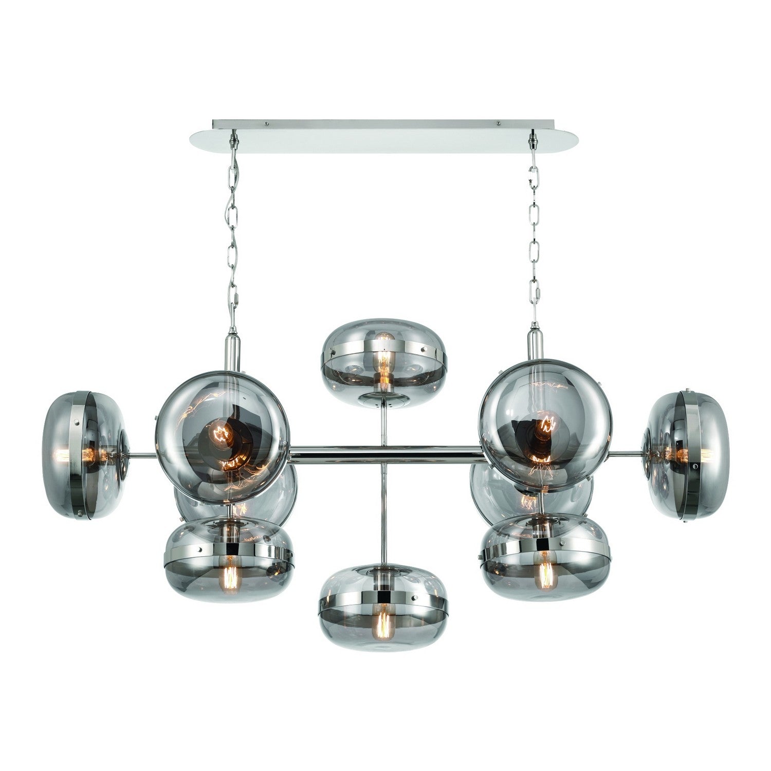 Eurofase - 37089-029 - Ten Light Chandelier - Nottingham - Polished Nickel