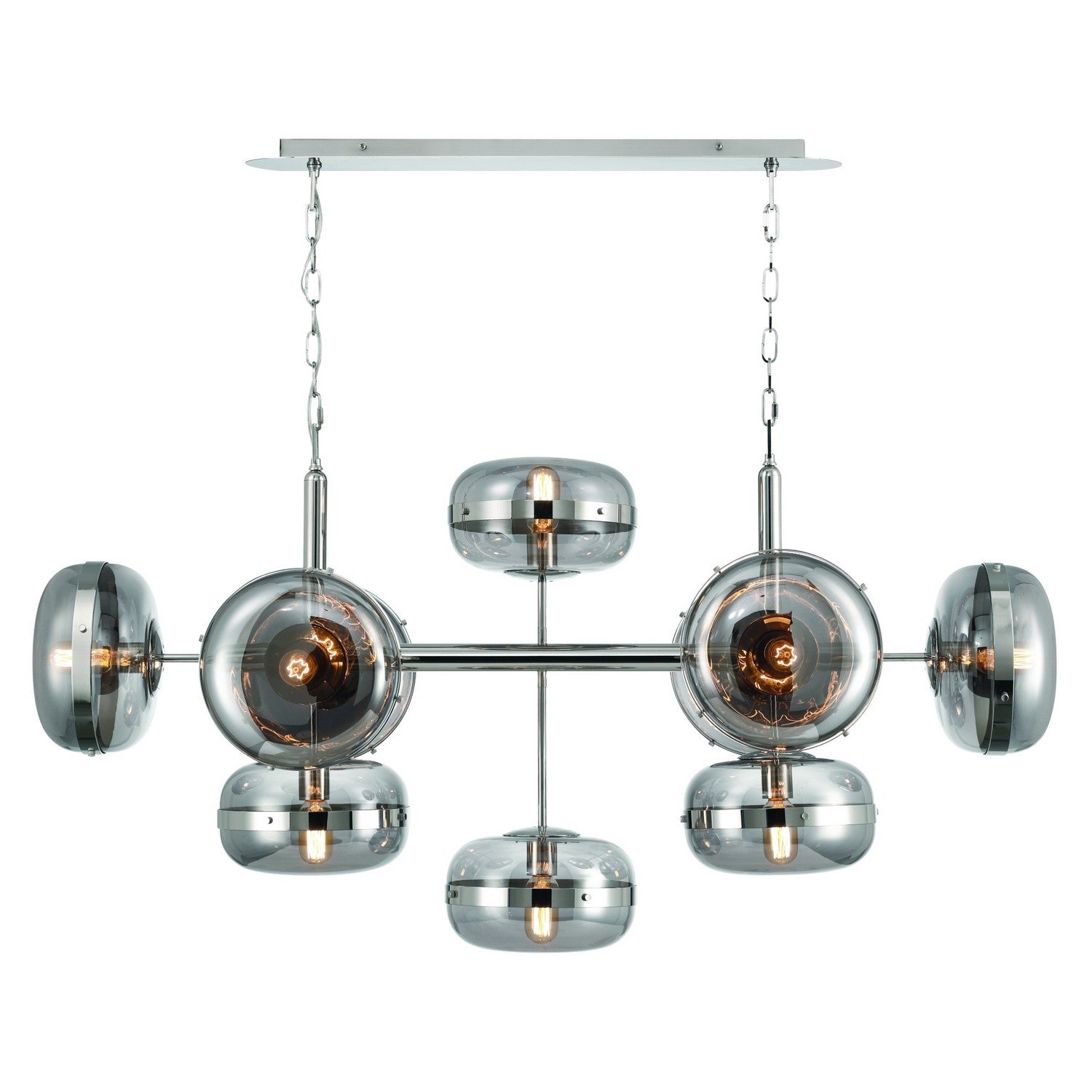Eurofase - 37089-029 - Ten Light Chandelier - Nottingham - Polished Nickel