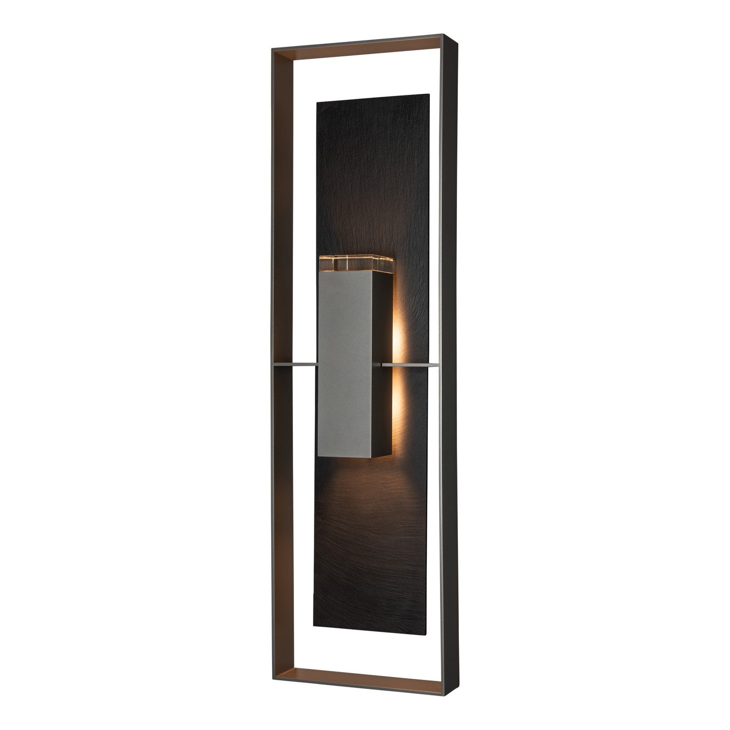 Hubbardton Forge - 302609-SKT-78-SL-ZM0736 - Two Light Outdoor Wall Sconce - Shadow Box - Coastal Burnished Steel