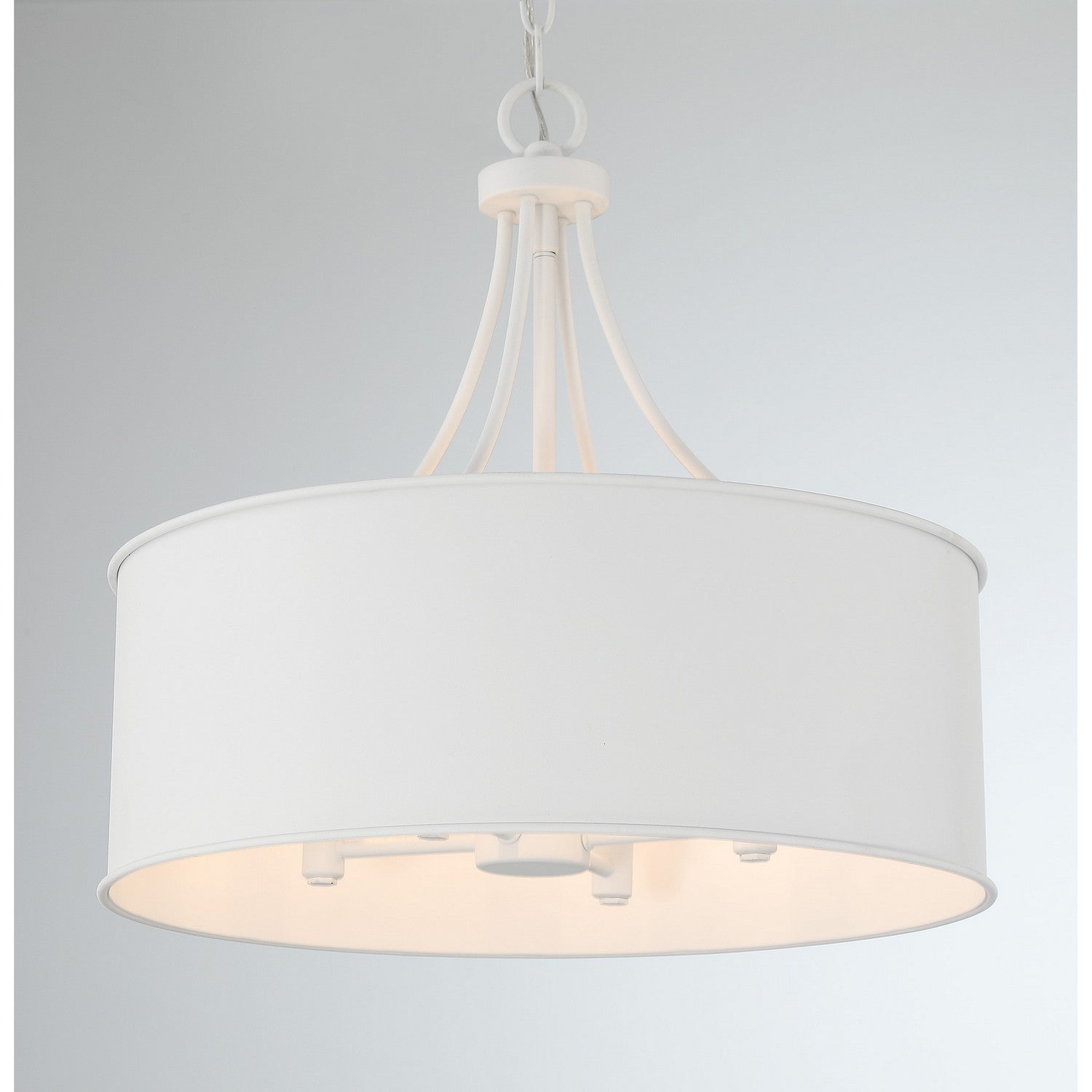 Meridian - M7040BQW - Four Light Pendant - Bisque White