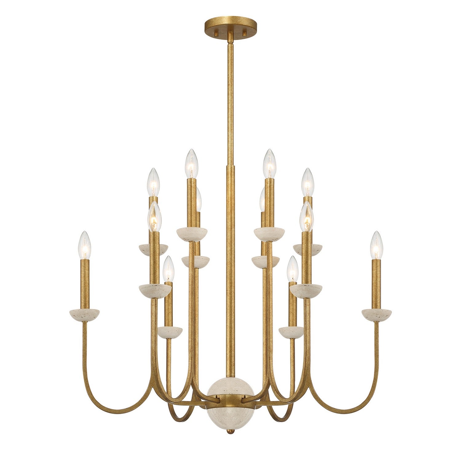 Savoy House - 1-2294-12-262 - 12 Light Chandelier - Oakhurst - Antique Gold