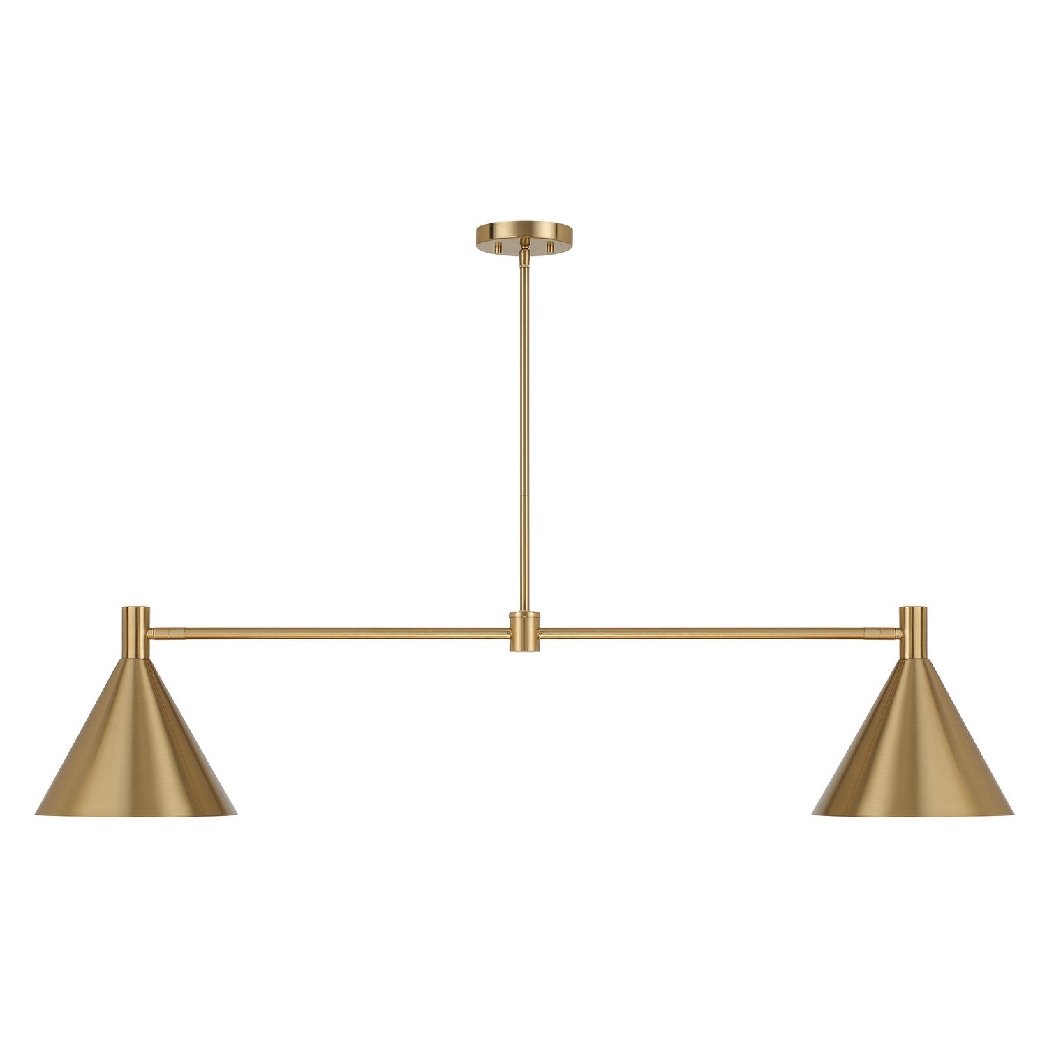 Savoy House - 1-8005-2-127 - Two Light Linear Chandelier - Pharos - Noble Brass