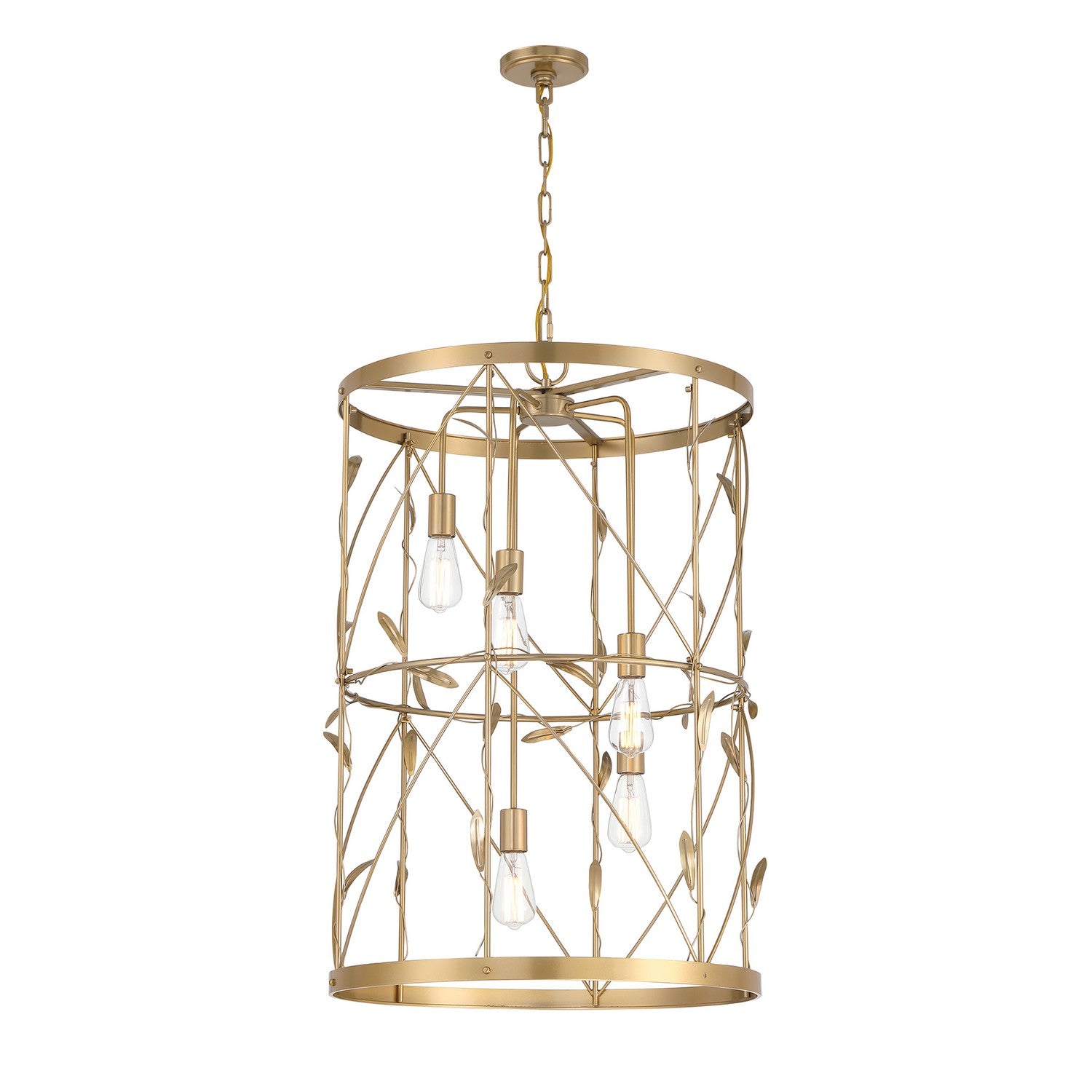 Savoy House - 3-6599-5-171 - Five Light Pendant - Lexington - Burnished Brass
